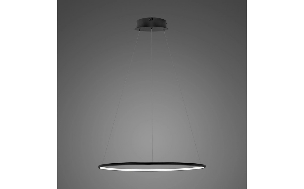 Altavola Design Lampa wisząca Ledowe Okręgi No.1 Φ40 cm in 3k 21W czarna 
