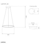 Pendant lamps circles - Altavola Design Led Circles Pendant Lamp No.1 dia.40 cm in 3k 21W black   - product 2