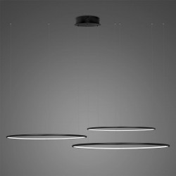 Altavola Design Lampa wisząca Ledowe Okręgi No.3 śr.80 cm in 3k 99W czarna 