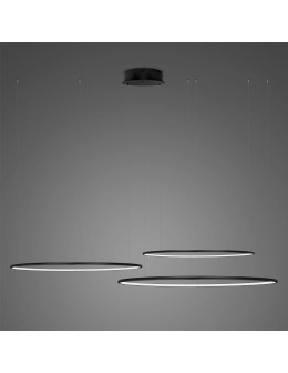 Altavola Design Lampa wisząca Ledowe Okręgi No.3  Φ80 cm in 3k 99W czarna ściemnialna  