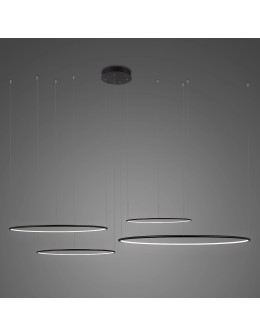 Altavola Design Lampa wisząca Ledowe Okręgi No.4 CO4  Φ100 cm in 3k 152W czarna  