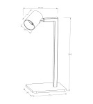 Reading table lamps - Light Prestige Snow desk white 1xGU10 LP-731/1T WH - product 7