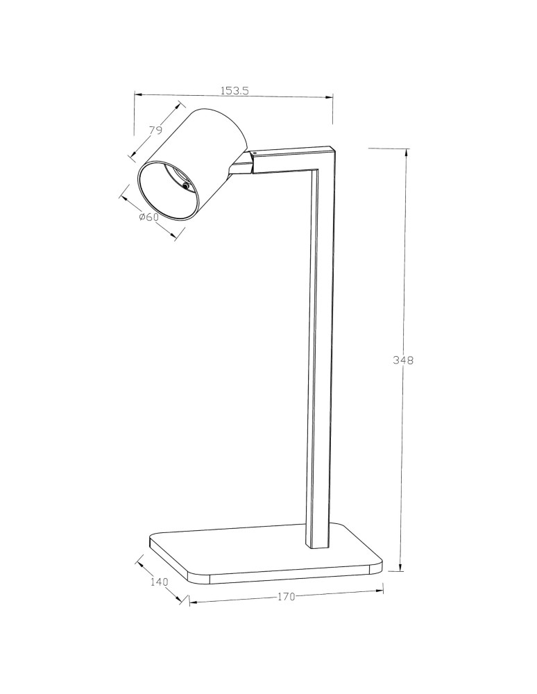 Reading table lamps - Light Prestige Snow desk white 1xGU10 LP-731/1T WH - product kolory-swiatla.pl 7