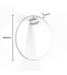 Ring wall lamps - Light Prestige Mirror wall lamp large white 1xLED LP-999/1W L WH - product 7