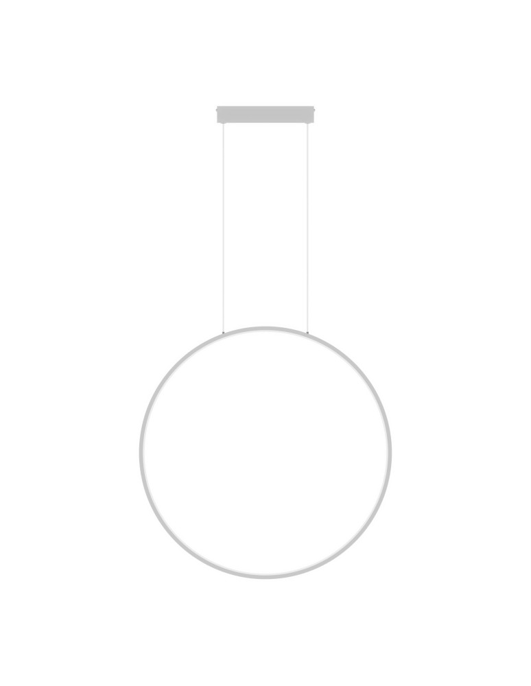 Pendant lamps circles - Light Prestige Mirror pendant small white 1xLED LP-999/1P S WH - product kolory-swiatla.pl 1