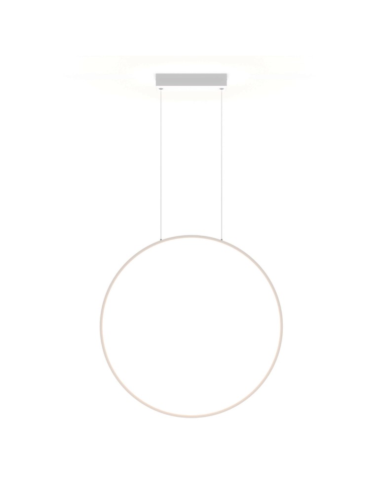 Pendant lamps circles - Light Prestige Mirror pendant small white 1xLED LP-999/1P S WH - product kolory-swiatla.pl 2