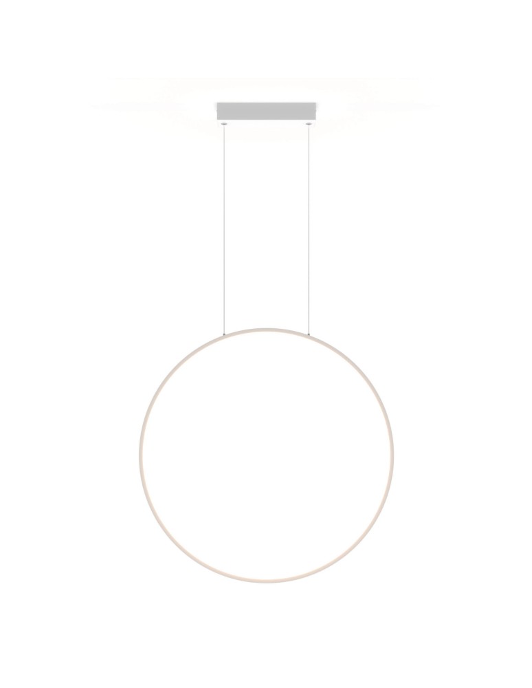 Pendant lamps circles - Light Prestige Mirror pendant large white 1xLED LP-999/1P L WH - product kolory-swiatla.pl 2