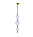 Pendant lamps spheres - Light Prestige Dorado 3 vertical gold 3xLED LP-002/3V - product 1