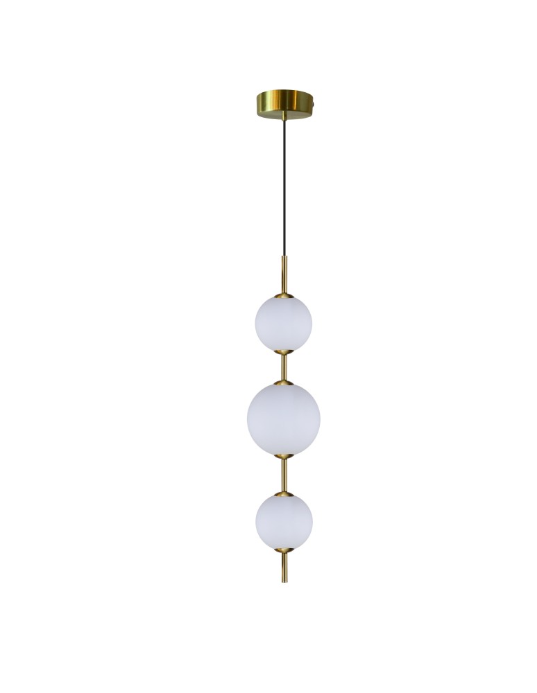 Pendant lamps spheres - Light Prestige Dorado 3 vertical gold 3xLED LP-002/3V - product kolory-swiatla.pl 1