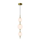 Pendant lamps spheres - Light Prestige Dorado 3 vertical gold 3xLED LP-002/3V - product 2