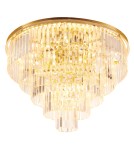 Ceiling lamps with crystals - Step into Design SPLENDORE gold 80cm ceiling plafond DN915-80 - product 1