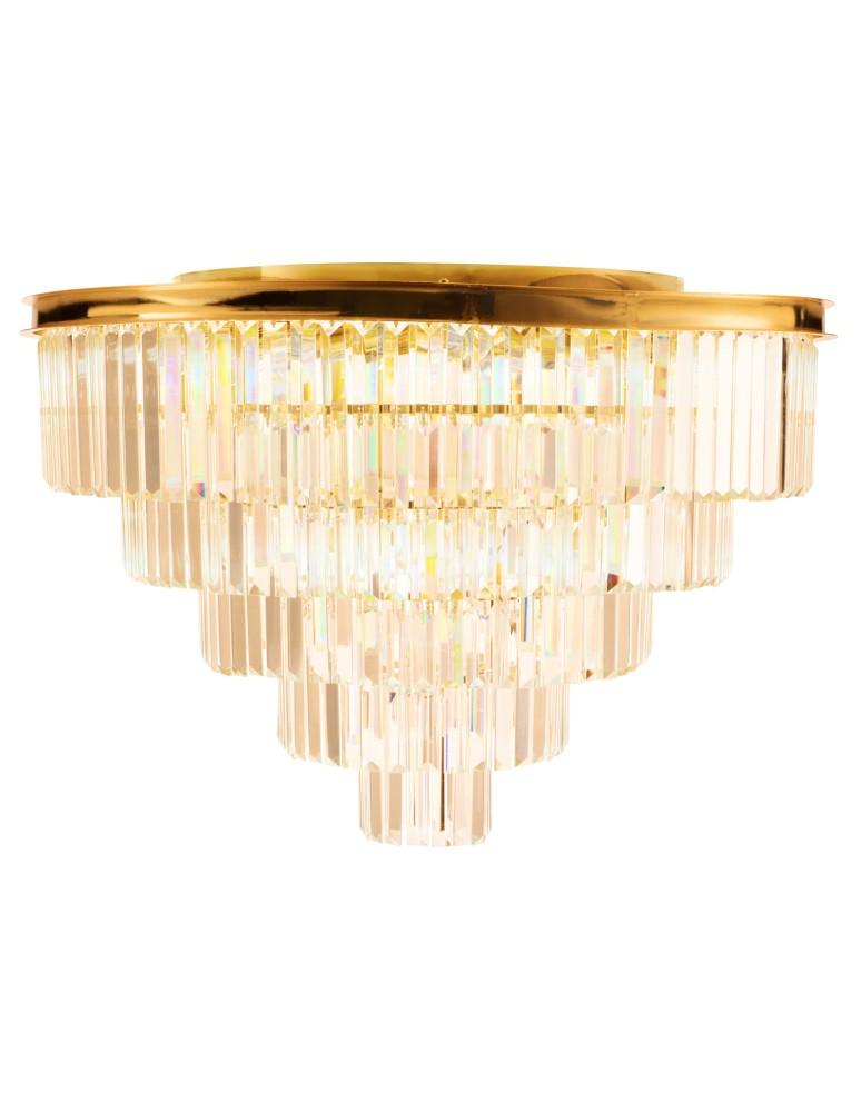 Ceiling lamps with crystals - Step into Design SPLENDORE gold 80cm ceiling plafond DN915-80 - product kolory-swiatla.pl 4