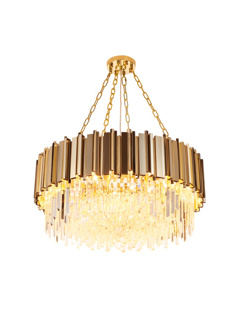 Glamour pendant lamps - Step into Design REA gold 80cm pendant lamp DN923-80 - product kolory-swiatla.pl 3