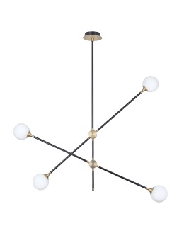 Step into Design Lampa wisząca SPILLO czarno złota 92cm ST-9389P-4