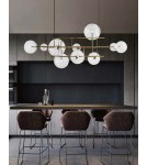 Pendant lamps spheres - Step into Design CHARM brass 200cm pendant lamp ST-9757P-L - product 2