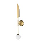 Designer wall lamps - Step into Design MIKA-1 white gold 85cm wall lamp ST-F086 - product 1