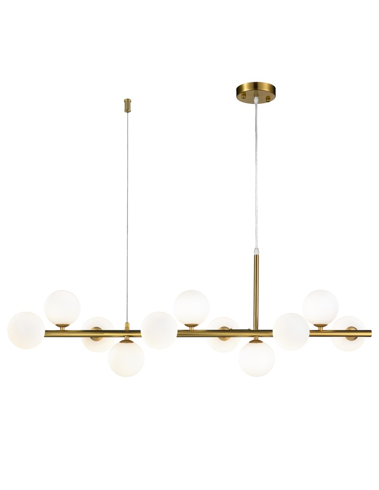 Pendant lamps over the island - Step into Design MINI MOON gold 100cm pendant lamp ST-8118P-11 gold - product kolory-swiatla.pl 2