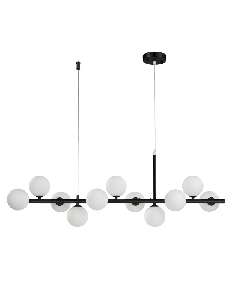 Pendant lamps over the island - Step into Design MINI MOON pendant lamp black 100cm ST-8118P-11 black - product kolory-swiatla.pl 1