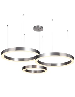 Step into Design Lampa wisząca CIRCLE 60+60+80 LED nickel na 1 podsufitce ST-8848-60+60+80 nickel