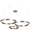 Step into Design CIRCLE 60+60+80 LED nickel pendant lamp on 1 soffit ST-8848-60+60+80 nickel