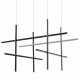 Step into Design Lampa wisząca ASTA-8 LED 4000K czarna 120cm ST-9194P-8 black 4000K