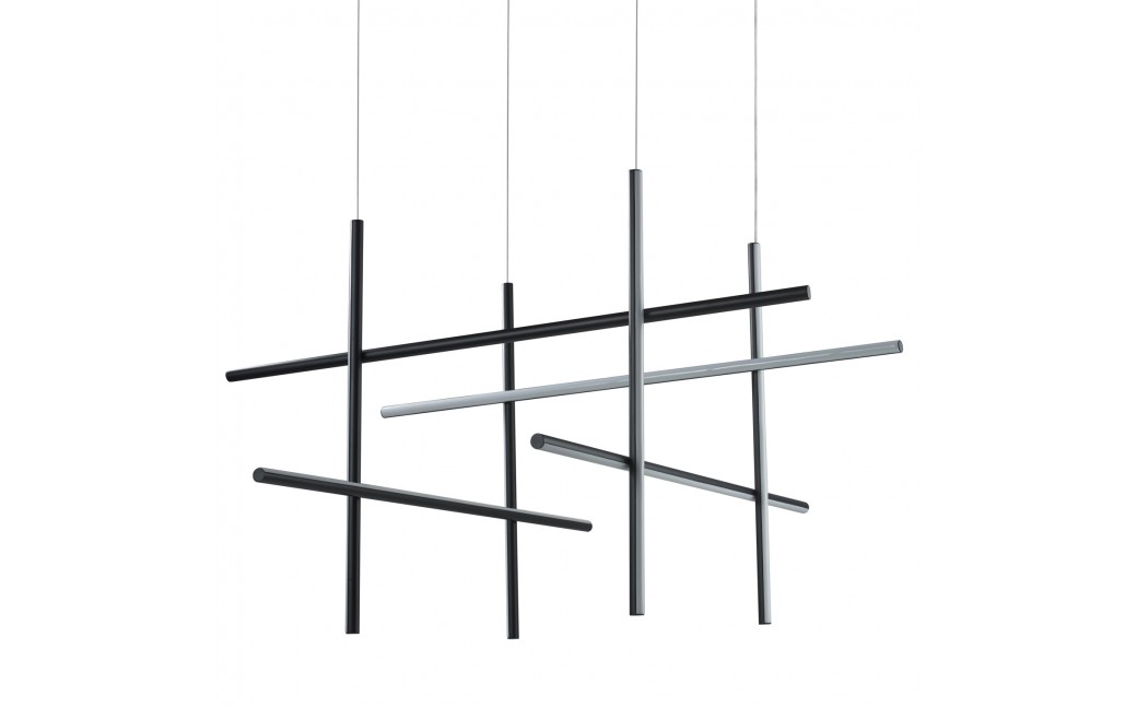 Step into Design Lampa wisząca ASTA-8 LED 4000K czarna 120cm ST-9194P-8 black 4000K