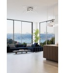 LED ceiling lamps - Zuma Line Cross Ceiling Lamp PL99829-6 chrome - product 2