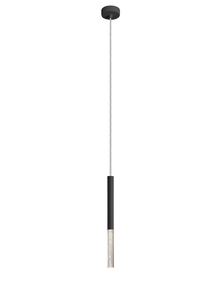 Icicle pendant lamps - Zuma Line One Pendant Lamp Black/Black P0461-01E-P7P7. - product kolory-swiatla.pl 1
