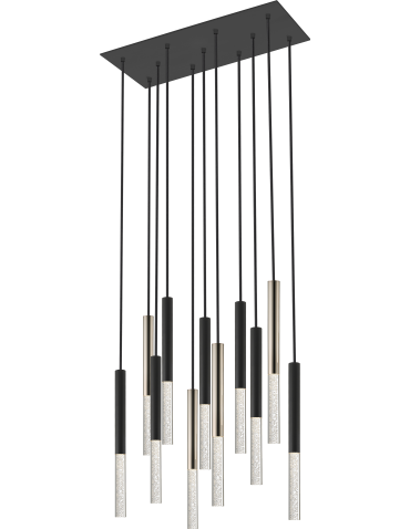 Zuma Line One Pendant Lamp Black+Gold/Matt Black+French Gold P0461-11L-P7SD.