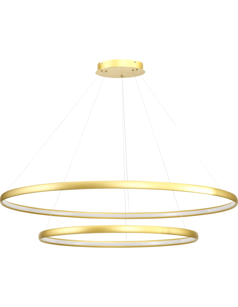Pendant lamps circles - Zuma Line Carlo Pendant Lamp Gold/Gold PL210503-800+1200-GD - product kolory-swiatla.pl 1