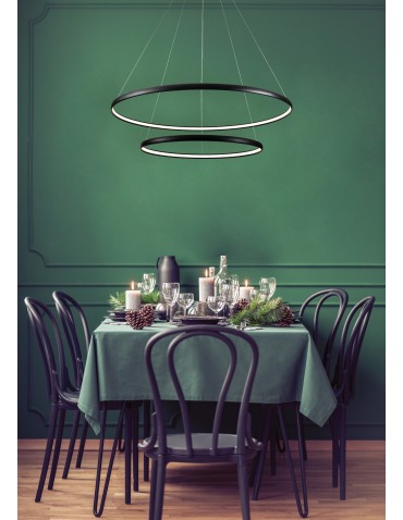 Zuma Line Carlo Pendant Lamp Matte Black/Matte Black PL210503-800+1200-BK