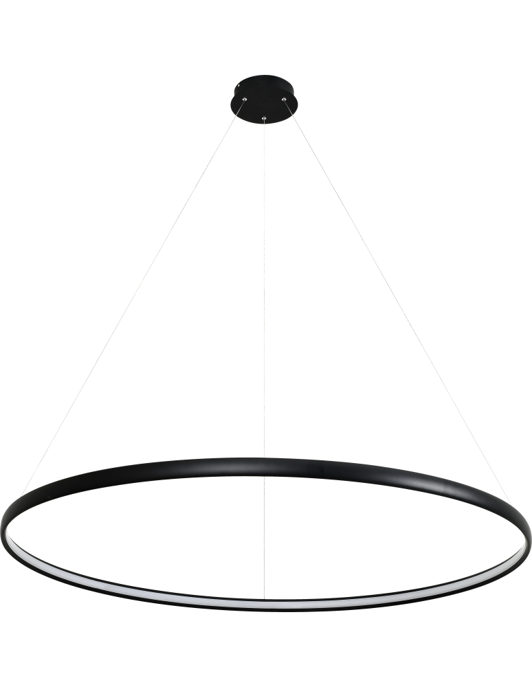 Pendant lamps circles - Zuma Line Carlo Pendant Lamp Matte Black/Matte Black PL210503-1200-BK - product kolory-swiatla.pl 1