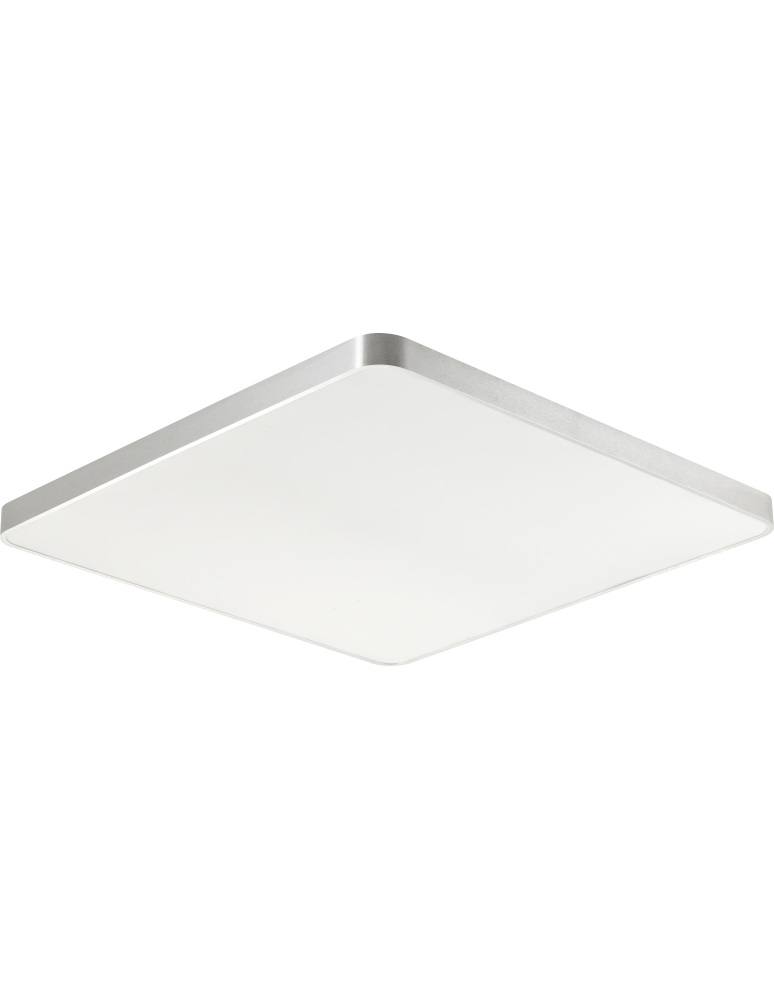 Square ceiling lamps - Zuma Line Sierra Silver/Silver Ceiling Lamp CL12100007-SL - product kolory-swiatla.pl 1