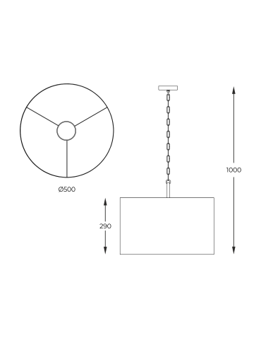 Zuma Line Wisząca Inga P06-Gd-Bk P06-GD-BK czarny - produkt 2