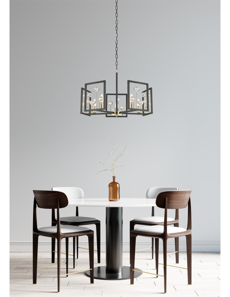 Single pendant lamps - Zuma Line Caroline pendant lamp P0541-01B-SDAC matte black - product kolory-swiatla.pl 3