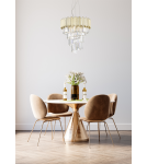 Glamour pendant lamps - Zuma Line Gladius pendant lamp P0535-06C-F4J7 gold. - product 3