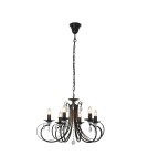 Chandelier chandeliers - Zuma Line Novia Pendant Lamp Black/Black RLD94217-6B. - product 1