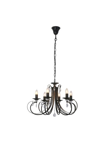 Zuma Line Novia Pendant Lamp Black/Black RLD94217-6B.