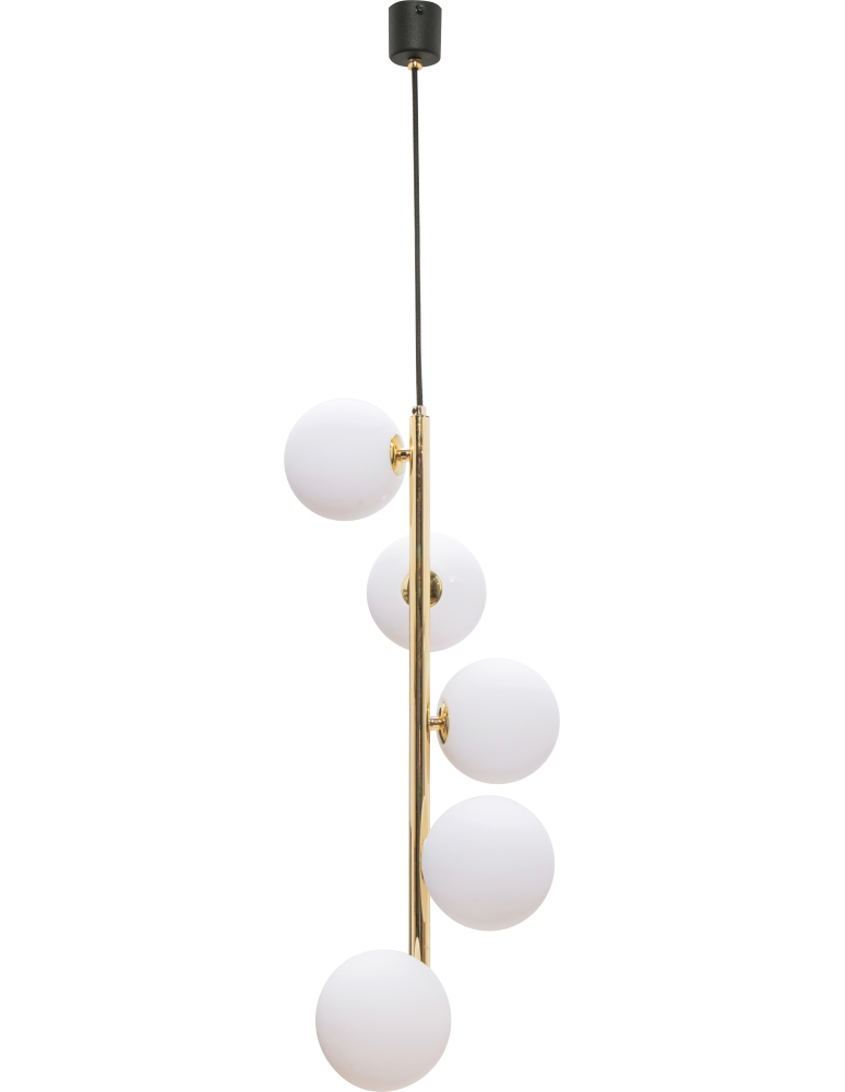 Pendant lamps spheres - Zuma Line Ali Pendant Lamp 5648 black - product kolory-swiatla.pl 1