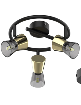 Zuma Line Cento Ceiling Lamp TK220532-3RBG matte black.