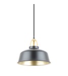 Industrial pendant lamps - Zuma Line Mensa Pendant Lamp A8063-BK matte black - product 1