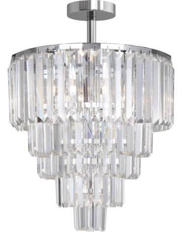 Zuma Line Amedeo Ceiling Lamp FC17106/6+3+1-CHROME+CL chrome.