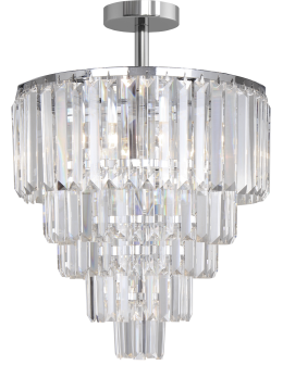 Zuma Line Amedeo Lampa Sufitowa FC17106/6+3+1-CHROME+CL chrom