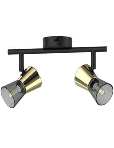 Zuma Line Cento Ceiling Lamp TK220532-2BG matte black.