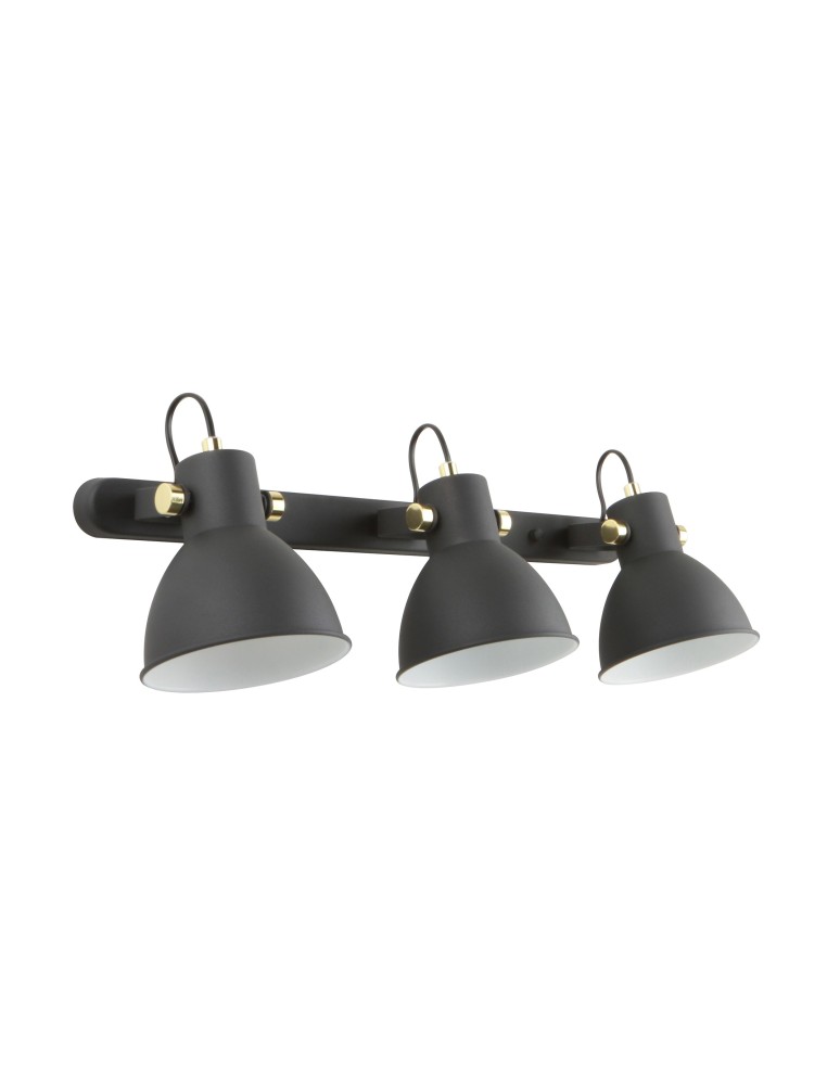 Triple wall lamps - Zuma Line Delta Wall lamp A6004S-3A matte black - product kolory-swiatla.pl 1