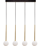 Pendant lamps on a strip - Zuma Line Ali Pendant Lamp 5640 black - product 1