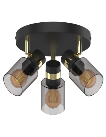 Zuma Line Asti Ceiling Lamp JP03C-SP-03R-BG.442 matte black.