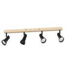 Spotlight ceiling lamps - Zuma Line Trieste Ceiling Lamp JP01A-SP-04AS-BWD.373 matte black. - product 1