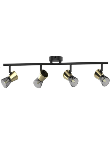 Zuma Line Cento Ceiling Lamp TK220532-4BG matte black.