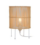 Boho table lamps - Zuma Line Edin Table Lamp Natural & White/Natural & White T19073D-D20. - product 1